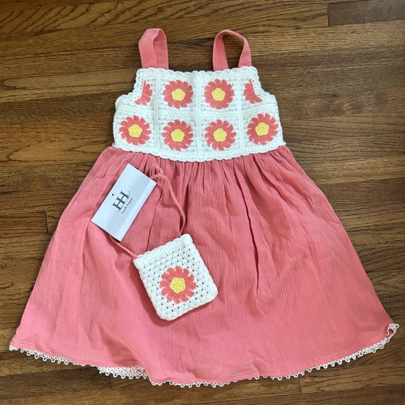 Haute Hippie Other - NWT Haute Hippie girls crochet style sundress and purse set